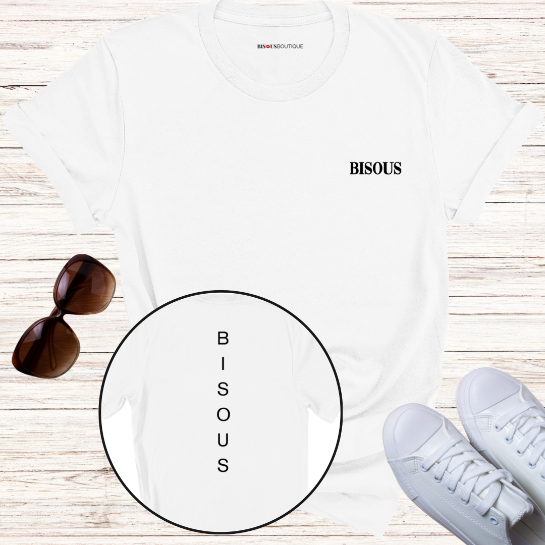 Bisous Vertical Stack Tshirt