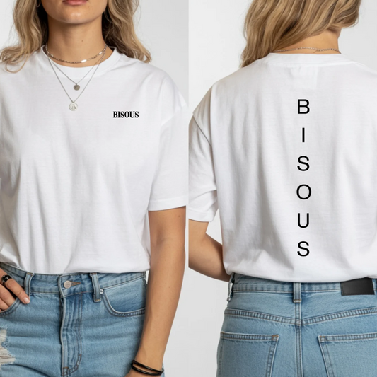 Bisous Vertical Stack Tshirt