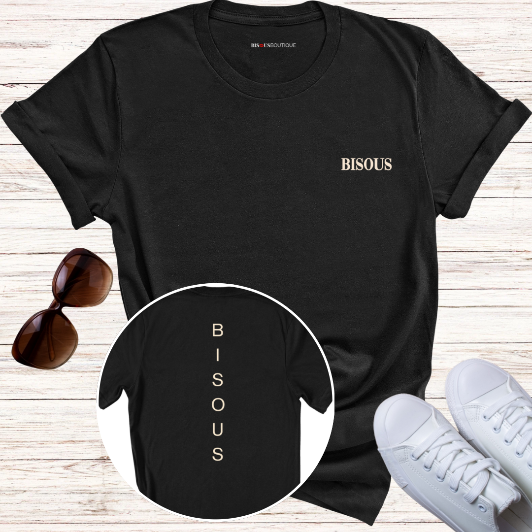 Bisous Vertical Stack Tshirt
